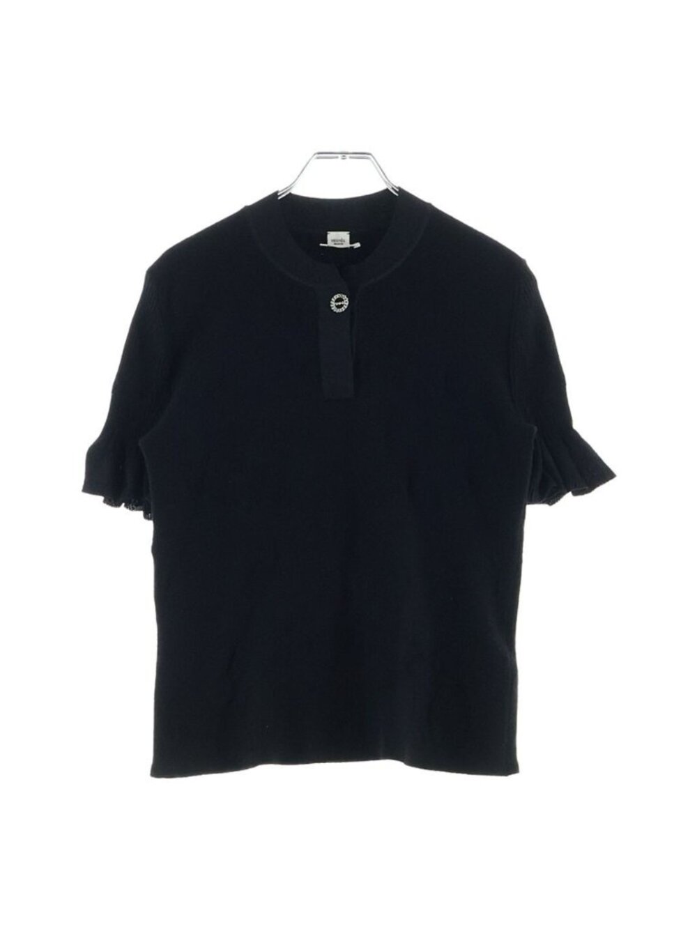 Hermes Palefroi Remix Short Sleeve Knit Sweater Black 5